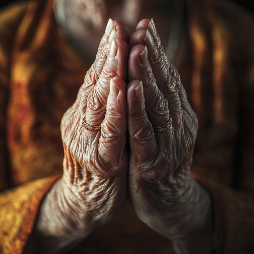 Анджалі мудра для внутрішньої рівноваги